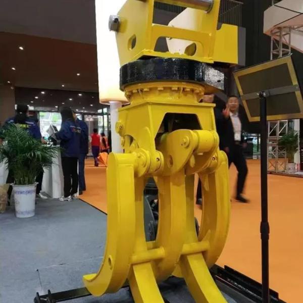 7-12 Ton Excavator Rotating Grapple , Wooden Hydraulic Rotating Grapple