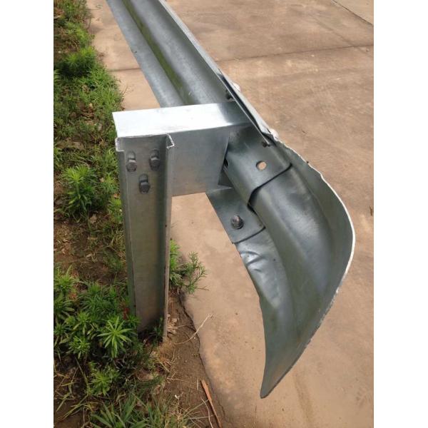 Q235 Q345 Galvanized Steel Highway Guardrail Fishtail End for Customized Projects