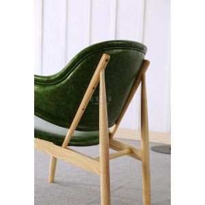 Green Leather Living Room Furniture Relax Chair