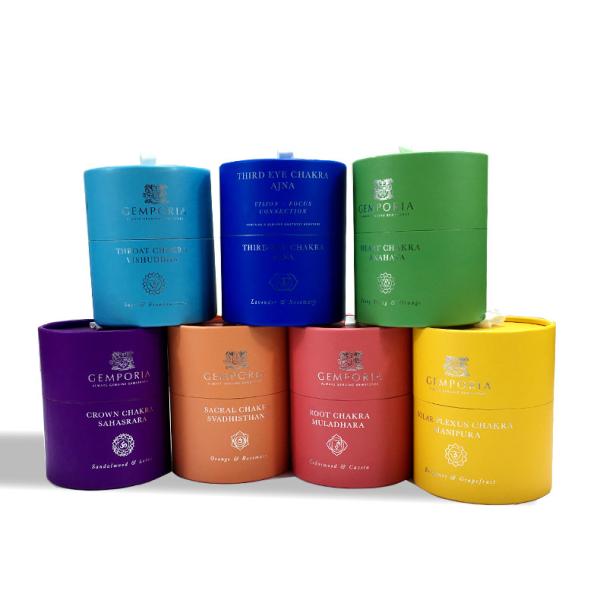 Eco Friendly Paper Box Packaging Cylinder Customized Size For Tea Packaging