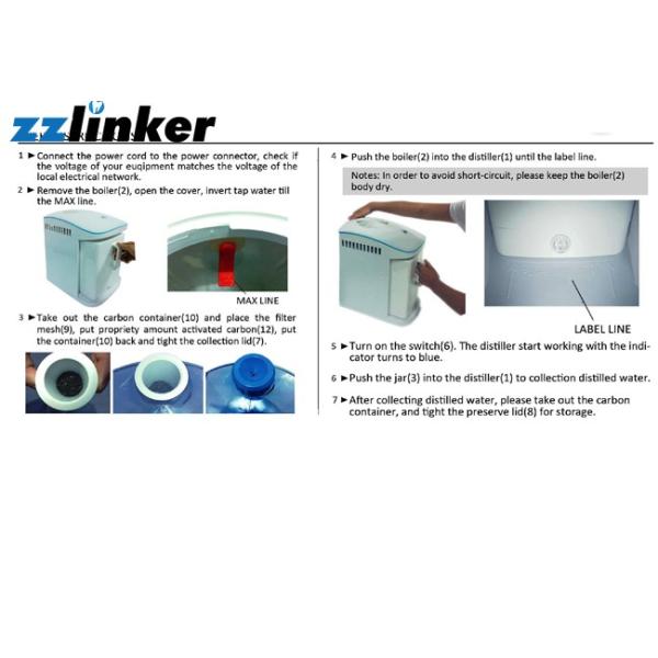 Lab Dental Autoclave Sterilizer , Portable Dental Water Distiller 1L/Hour 4L Volume