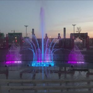 Small Programmable Fountain Music Dancing Round Water Fountain