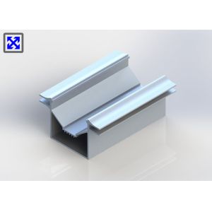China OEM / ODM Aluminum Channel Silver Anodized Industrial Aluminum Profile Customize on sale