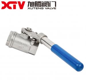Cheap Xtv Coc / ISO/CE Full Bore 1500wog BSPT Spring Return Handle 2PC Ball Valve Solution wholesale