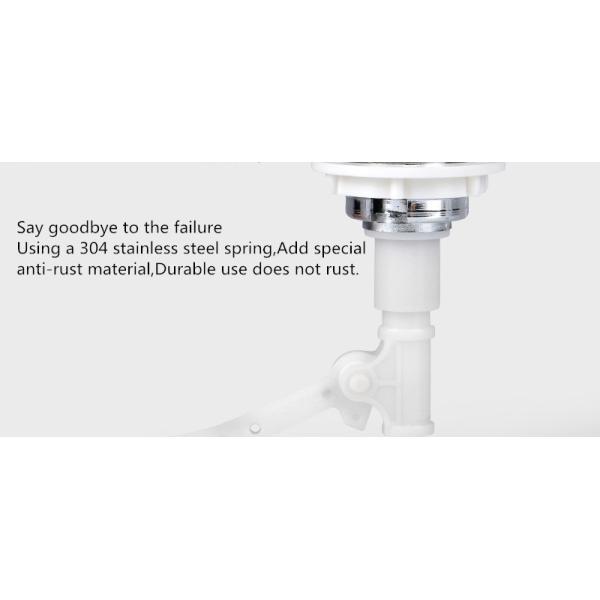 Durable Toilet Cistern Single Flush Button Replacement Single Flapper Flush Valve Conversion Kit