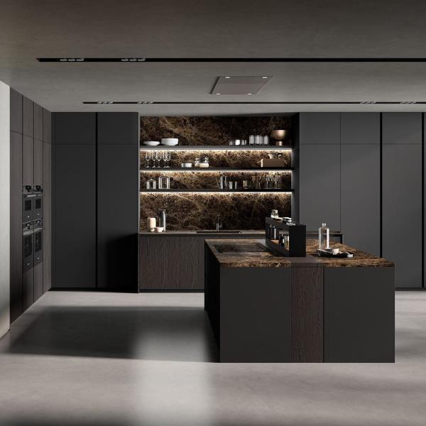 Solid Wood Kitchen Cabinets Home Includes Solid Surface Countertop For Living Room