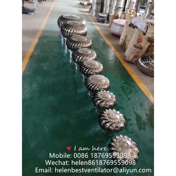 Produce LC-BEST 75mm to LC-BEST 1500mm stainless steel No power roof turbine ventilation for factory, accept customzied