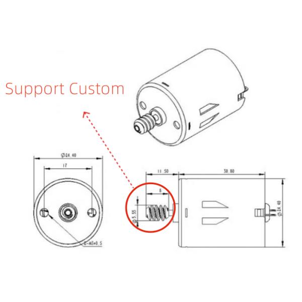 Mabuchi Alternative Motor 370 Metal Copper Worm Gear Shaft Air Door Actuator Tiny DC motor