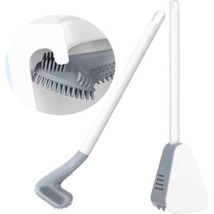 China 6.7 Ounces Golf Toilet Brush And Holder Set Silicone on sale