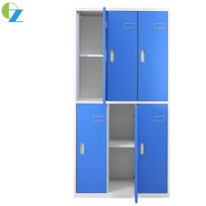 Cheap Colorful 6 Door Steel Clothes Locker With Mirror Changing wholesale