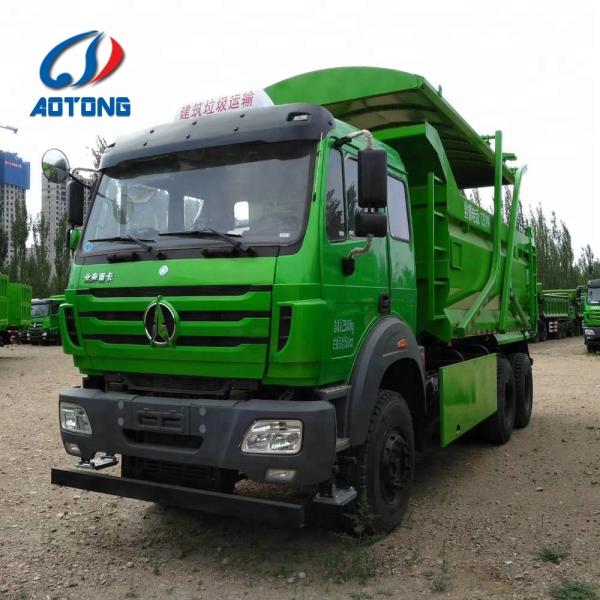 15 Ton Diesel Construction Waste Transport Tipper Truck with Truck Body Cover