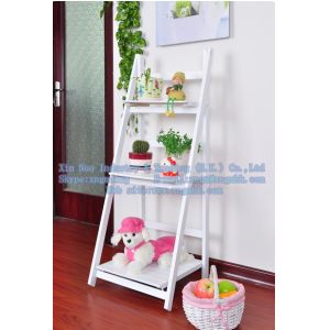 Cheap Wooden flower, Wooden Shelves, wooden triple folding frame wholesale