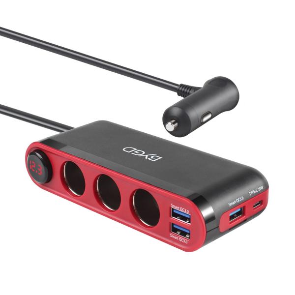 Fast Electric Car Ev Charging Station Display Car Adapter Charger With Charging For Phone For Cell Phone Car Charger Inverter