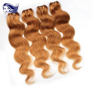 China Colorful Human Hair Extensions For Girls , Colored Real Hair Extensions on sale