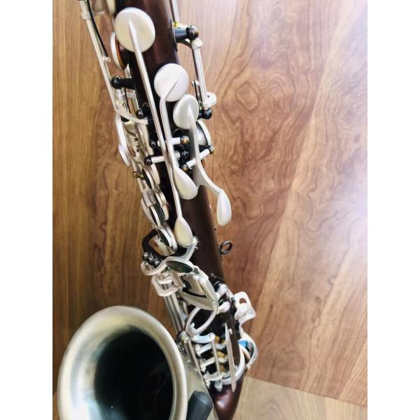 Baritone Saxophone customise making available bari sax matt black nickel plated gold keys with case Class gold brass a