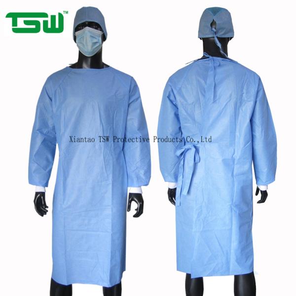 AAMI Level SMMS 60gsm Sterile Surgical Gowns