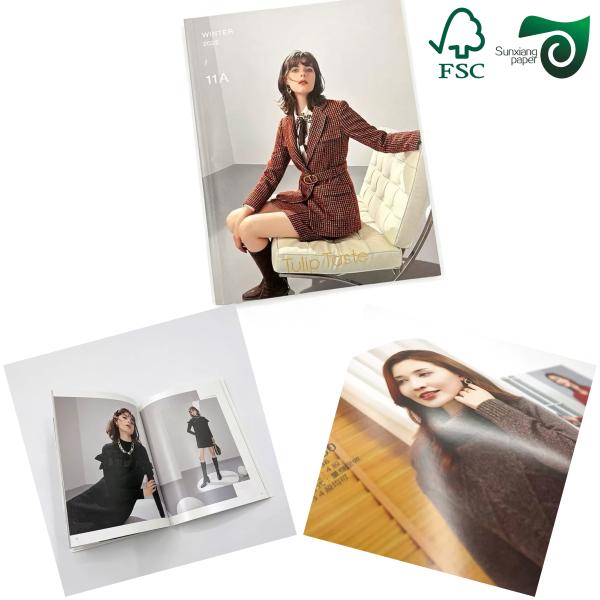 12pt 14pt 16pt Double Sides Coated C2S Glossy Cardstock High Quality Brochures