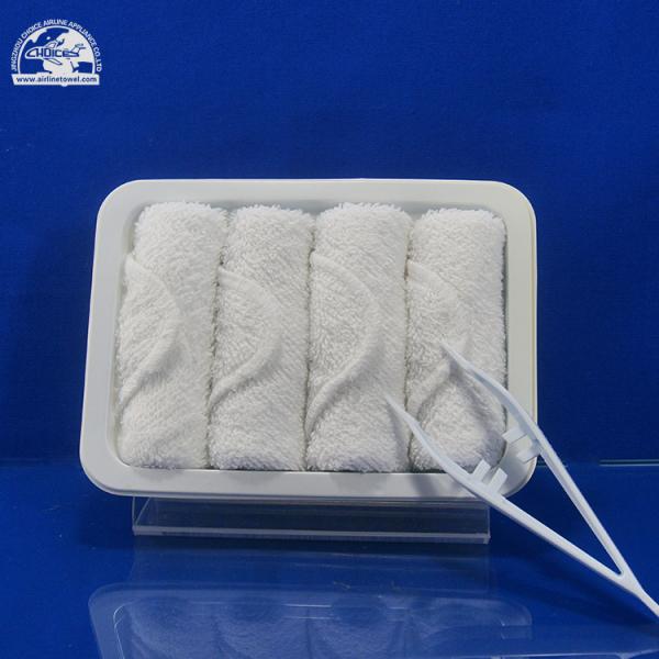 Cotton disposable airline hot and cold aircraft face towel