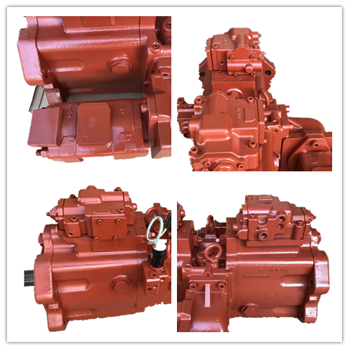 EC360 K3V180DTP Excavator Hydraulic Pump In Middle Long Gear Pump Red