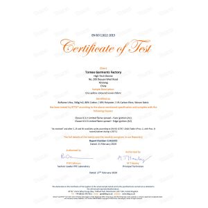 Tomax Protection Technology Inc. Certifications
