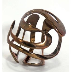 OEM Interior Copper Art Sculpture Painted Abstract Resin Sculptures