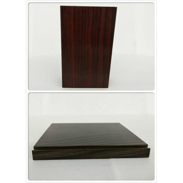6061 / 6063 T3 - T8 Aluminium Door Profiles With Wood Finish / Aluminium Extrusion Profiles