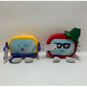 Cheap Customizable 14cm Red And Yellow Cable Car Mascot Plush Dolls wholesale