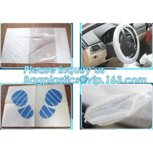 China Disposable plastic car seat cover universal, Industrial Disposable Wipes Synthetic Leather Car Seat Cover Synthetic Leat on sale