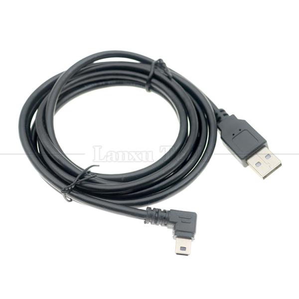 Customization 90 Degree Left Angle USB A Male To MINI 5P USB Cable for PS3 Controller Camera