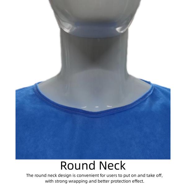 Disposable SMS Non Woven Isolation Gown For Hospital Level 3 Waterproof Protection