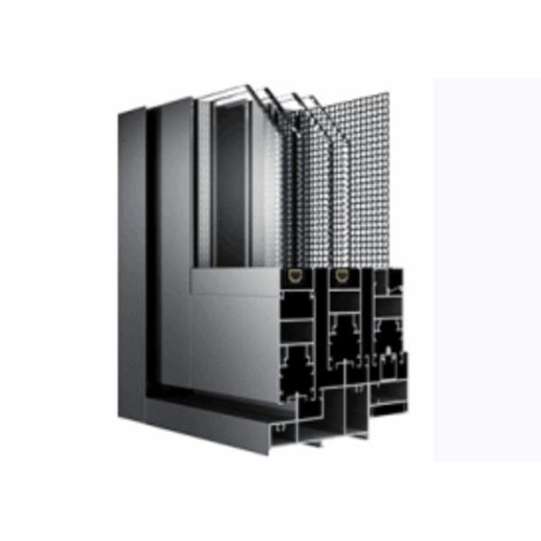 1.4mm V Slot Thermal Break Powder Coated Aluminum Profile Anti Frosting