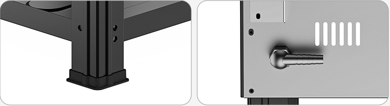 High Power 5 Burner Gas Stove With Standing Portable Energy Efficiency