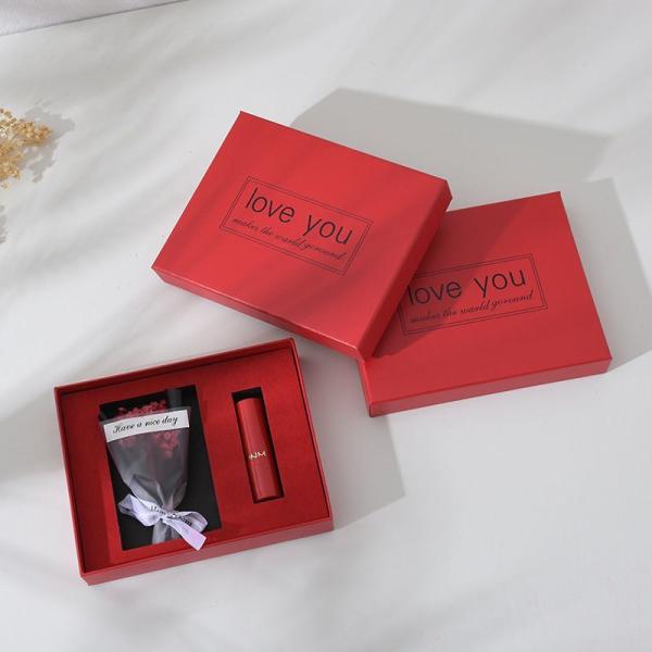 Cardboard Paper Luxury White Gift Box With Ribbon Wedding Party Souvenir Gift Box