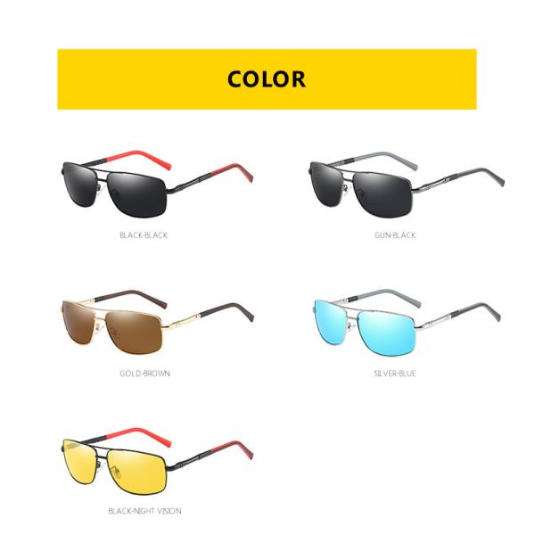 Driving Metal Frame Polarized Sunglasses 152MM UV400 Protection