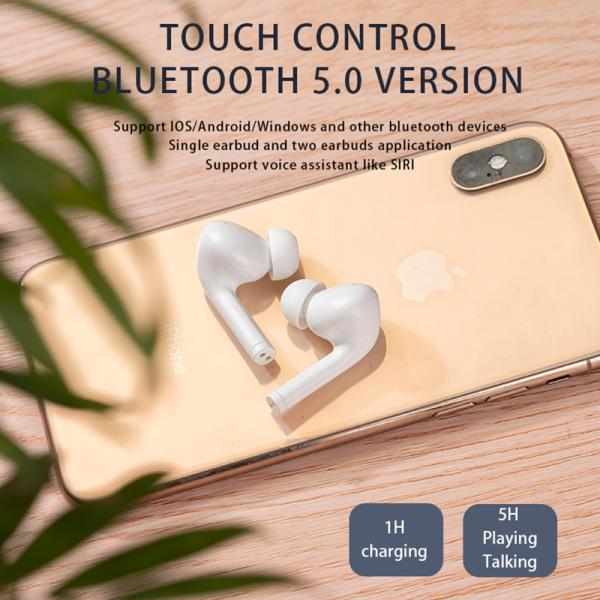 Bluetooth 5.0 Waterproof True Wireless Earbuds Black Color OEM ODM
