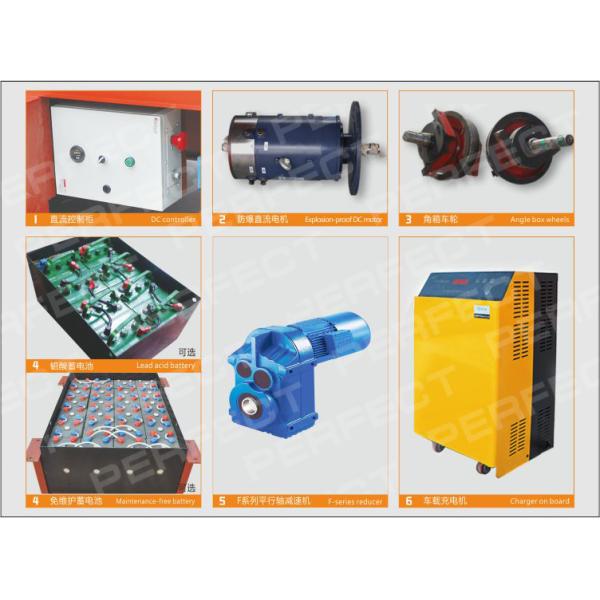 Steel Box Structure Electric Platform Cart Trackless For Material Transfer