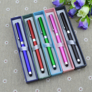 capacitance touch screen stylus crystal phone writing pen with ball pen,Promotional pen