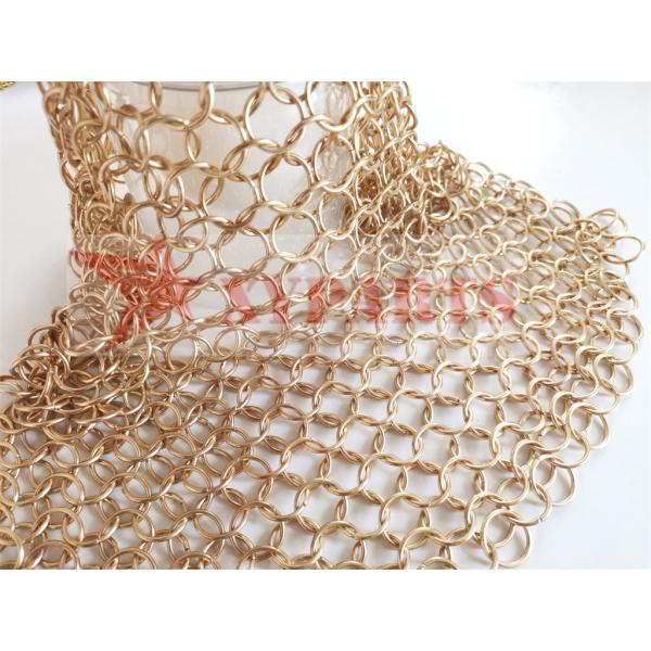 Food Grade Round Square Cast Iron Cleaner Made Of Chainmail Ring Mesh
