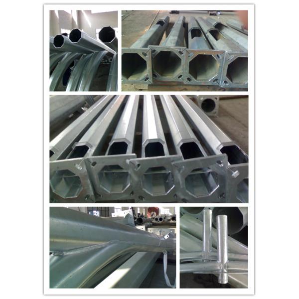 5 - 20mm Wall Thickness Q235 Decorative Steel Street Lighting Pole Weather Resistance