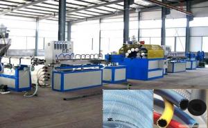 Cheap PVC Fiber Reinforced Plastic Pipe Extrusion Machine / Making Line , Plastic Pipe Extruder wholesale