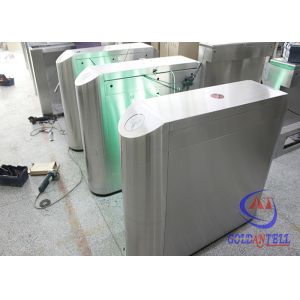 Stainless Steel Retractable Flap Barrier Gate , Bi - directional Multi Access