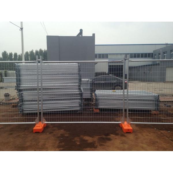 Galvanized Temp Fence set temporary fencing panels ,base as well clamp 2100mm x 2400mm panels made in china