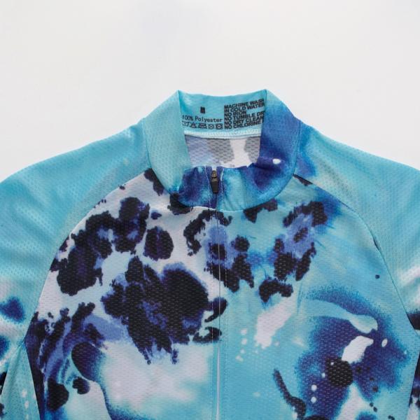 Cyclist Blue Custom Bike Riding Jerseys 130g Polyester Gravel Jersey Cycling