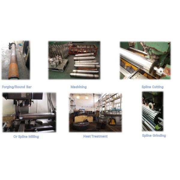 Alloy Steel 20X2H4 Parallel Spline Drive Shaft Spline Grinding