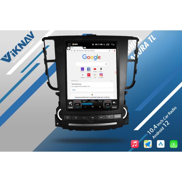 2 Din 2006-2018 Acura TL Honda Tesla Screen Car Radio GPS Navigation Carplay