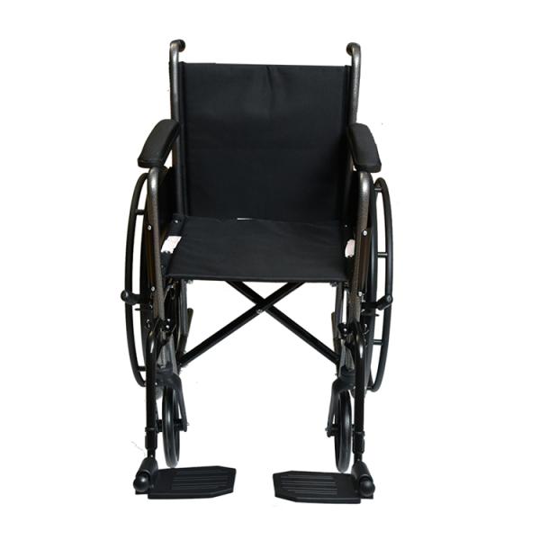 JM0101 Economic Wholesale Folded Manual Wheelchairs for OEM Medline, Drive,europe Meyra Wheelchair Steel Black ISO13485