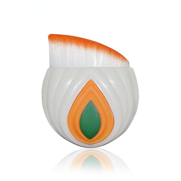 Latest Design Yellow Single Base Eye Cheek Foundation Powder Makeup Brush