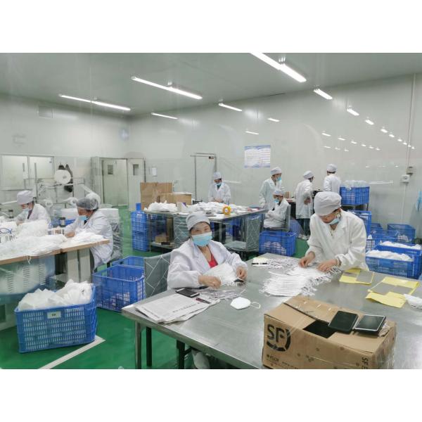 50pcs / Pack Blue Face Mask Non Woven Melt Blown Fabric 95% BFE CE FDA