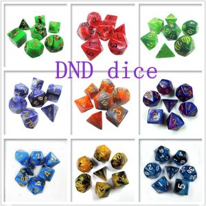 Poly Color Resin Dice Set#Rpg#Dnd#Coc Marble Pattern Preminum and Luxury