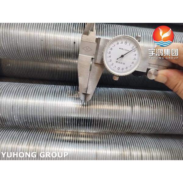ASME SA249 TP304 Stainless Steel Welded Tube L Type Fin Tube For Air Cooler
